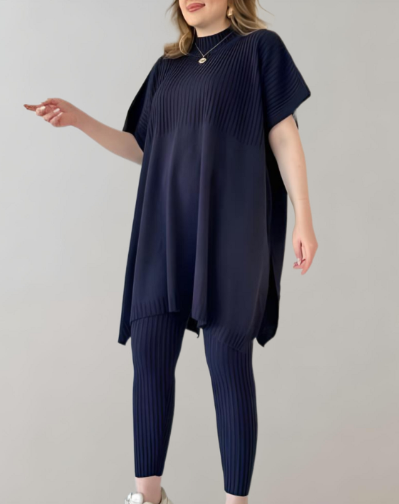 Lucía | Zweiteiliges Strickset mit Oversized-Top und Leggings