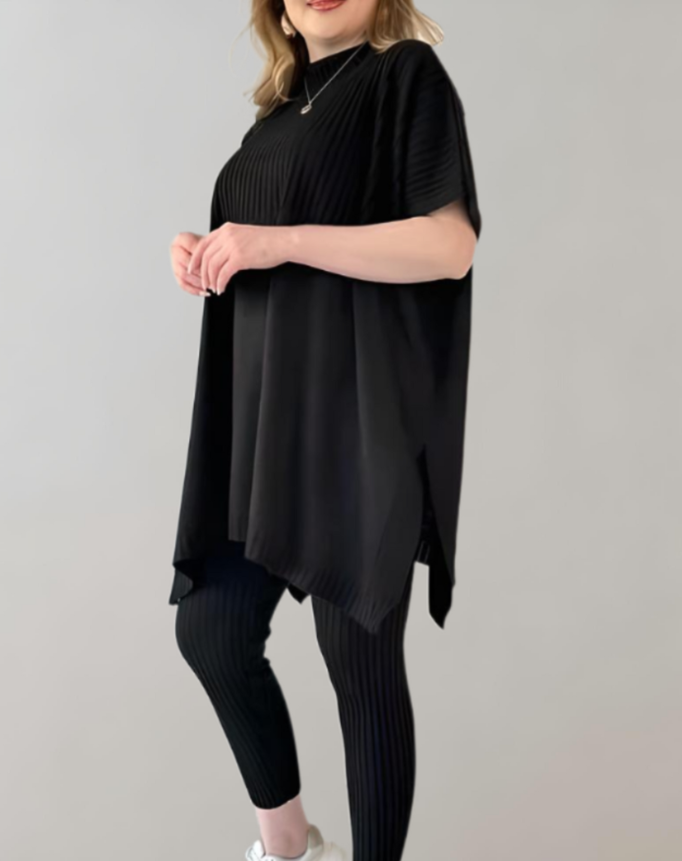 Lucía | Zweiteiliges Strickset mit Oversized-Top und Leggings