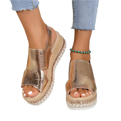 Lina Casual Wedge Schuhe – Bequeme und stilvolle Keil-Sandalen für Damen