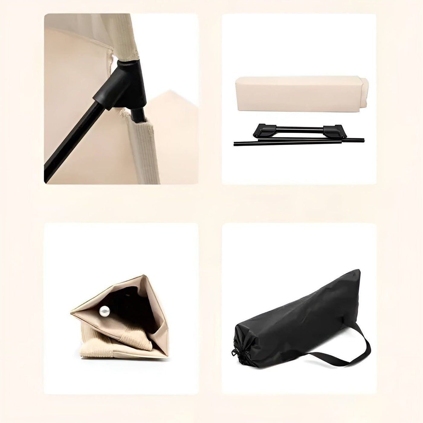 CampRelax Zusammenklappbarer Outdoor-Stuhl – Leichtgewicht Sitzgelegenheiten