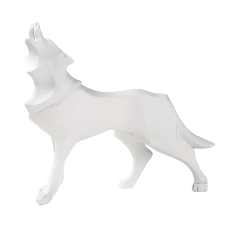 LupoForm – Geometrische Ulvenstatue mit scharfkantigem Design für moderne Räume