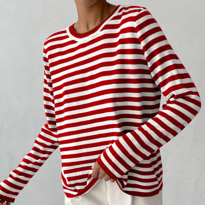 Gestreifter Pullover für Frauen