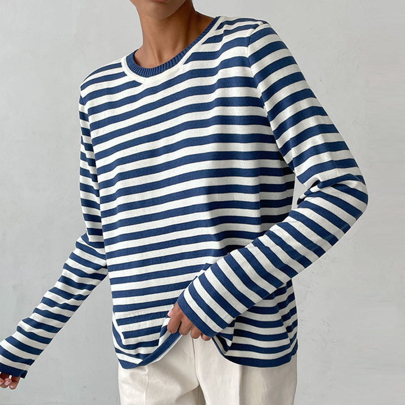 Gestreifter Pullover für Frauen