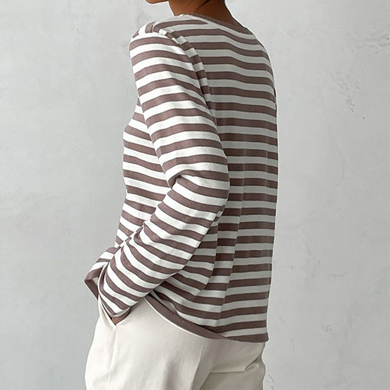 Gestreifter Pullover für Frauen
