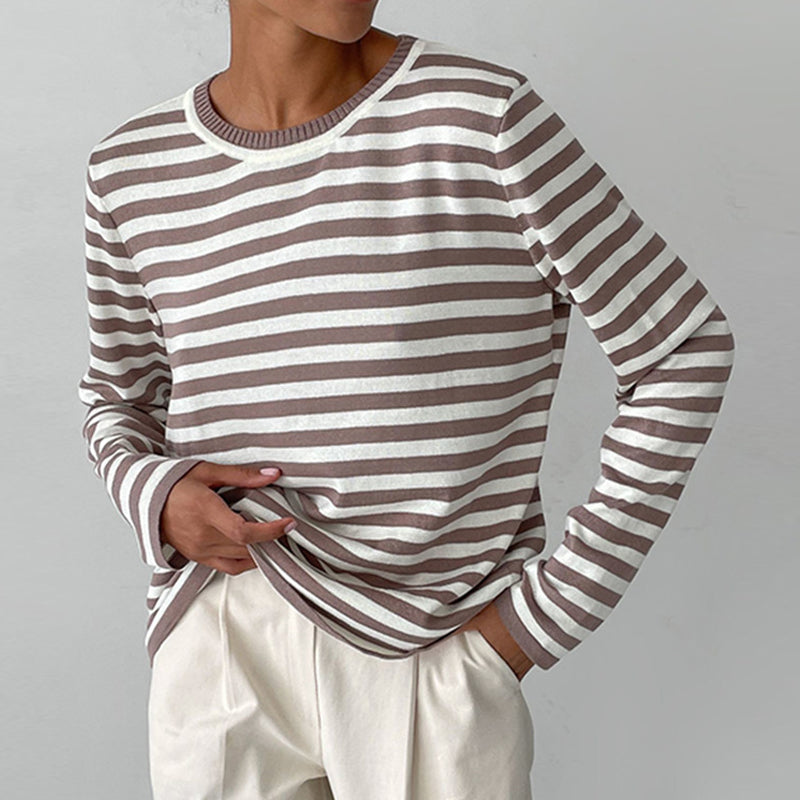Gestreifter Pullover für Frauen