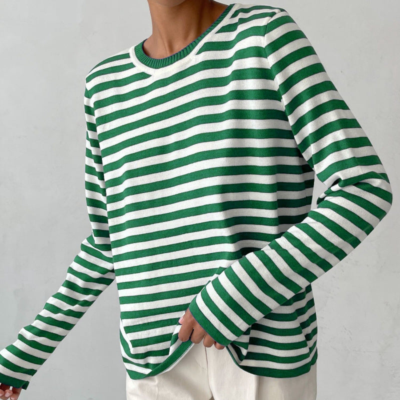 Gestreifter Pullover für Frauen