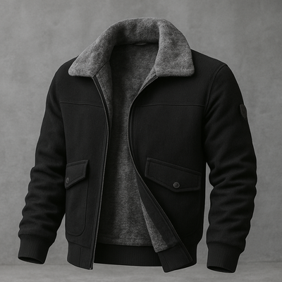 Nordine - Bomberjacke Mit Kunstfellkragen