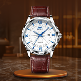 Leder Braun Blau