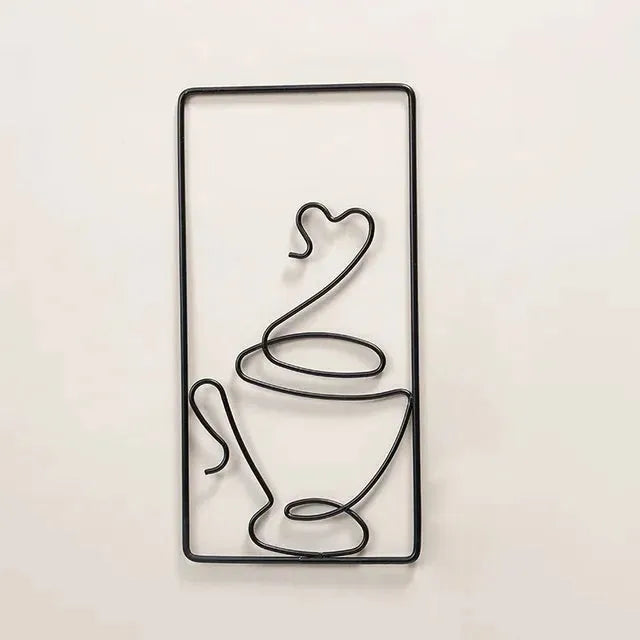 CaféCharm – Legesichere Wandkunst mit Kaffeetasse für Innen- und Außenbereich