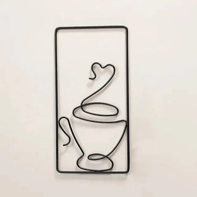 CaféCharm – Legesichere Wandkunst mit Kaffeetasse für Innen- und Außenbereich