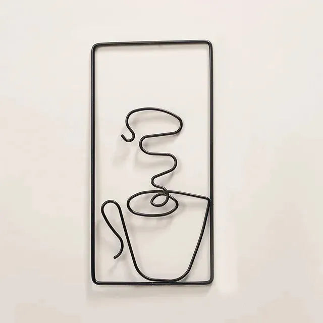 CaféCharm – Legesichere Wandkunst mit Kaffeetasse für Innen- und Außenbereich