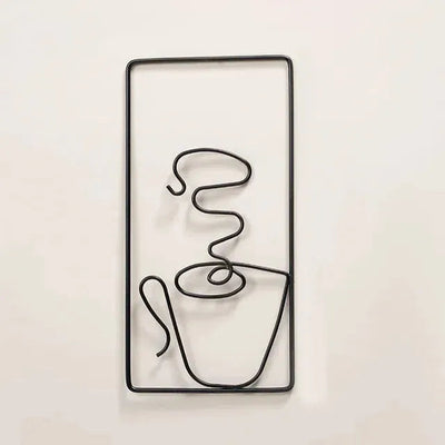 CaféCharm – Legesichere Wandkunst mit Kaffeetasse für Innen- und Außenbereich