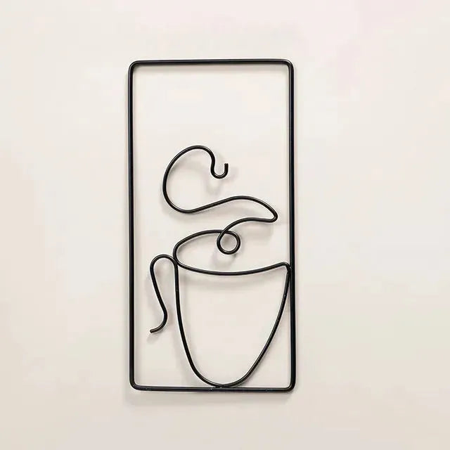 CaféCharm – Legesichere Wandkunst mit Kaffeetasse für Innen- und Außenbereich