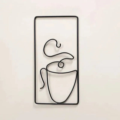 CaféCharm – Legesichere Wandkunst mit Kaffeetasse für Innen- und Außenbereich