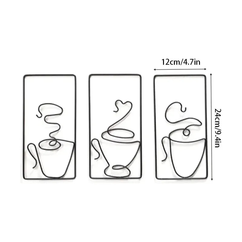 CaféCharm – Legesichere Wandkunst mit Kaffeetasse für Innen- und Außenbereich