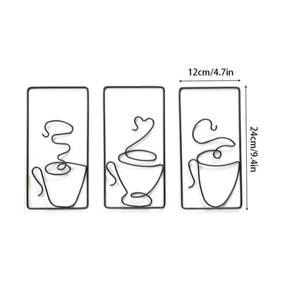 CaféCharm – Legesichere Wandkunst mit Kaffeetasse für Innen- und Außenbereich