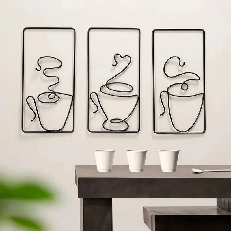 CaféCharm – Legesichere Wandkunst mit Kaffeetasse für Innen- und Außenbereich