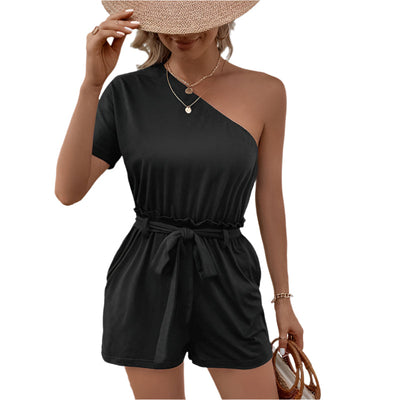 Viviane - asymmetrischer Halsausschnitt in einem Stück