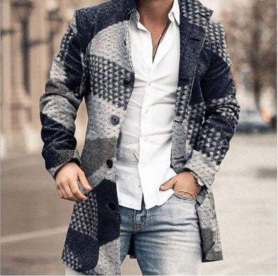 Franck – Langärmelige Karo Jacke Mit Knöpfen