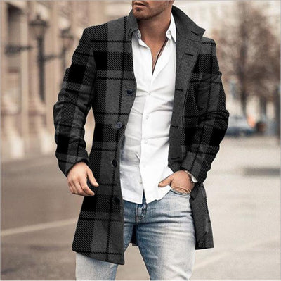 Franck – Langärmelige Karo Jacke Mit Knöpfen