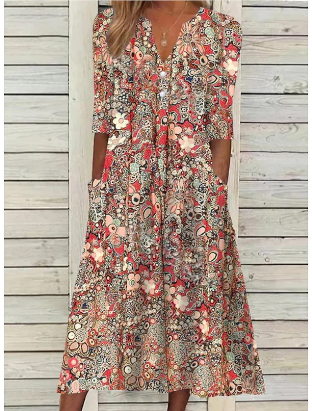 LISA | ELEGANTES SOMMERKLEID MIT BAUCHDECKUNG