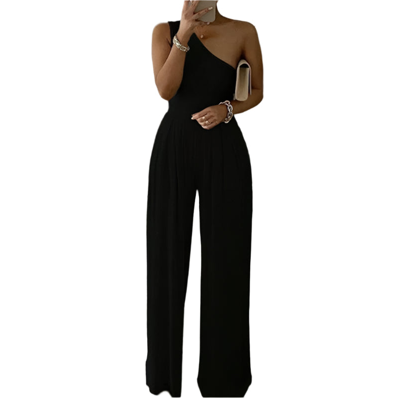 Tori - Eleganter Ein-Schulter-Jumpsuit