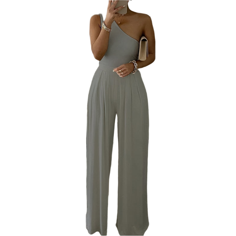 Tori - Eleganter Ein-Schulter-Jumpsuit