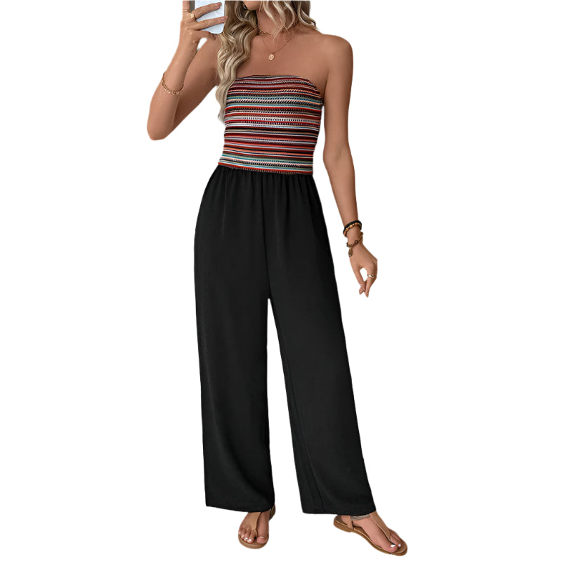 Belinda - Bandeau-Jumpsuit mit breiten Beinen