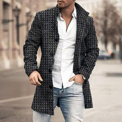 Franck – Langärmelige Karo Jacke Mit Knöpfen