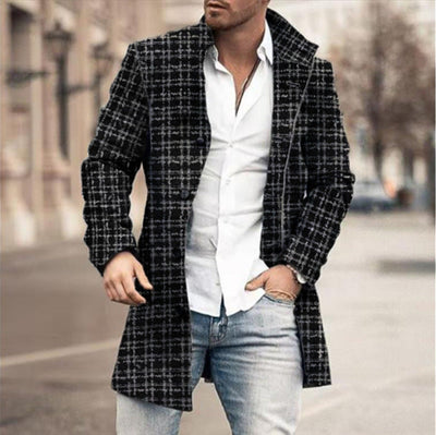 Franck – Langärmelige Karo Jacke Mit Knöpfen