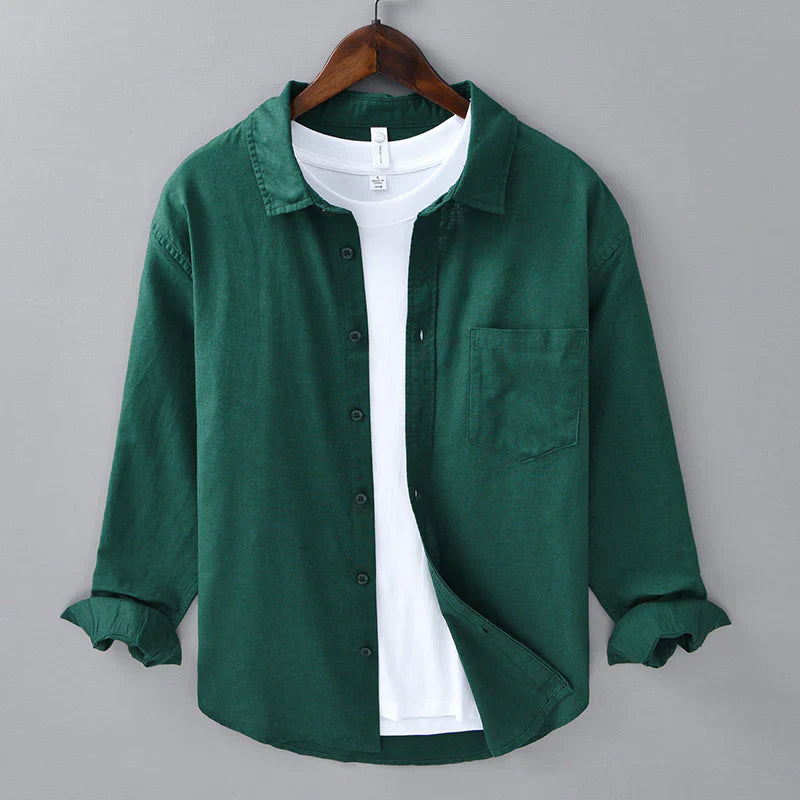 DETLEF - LOCKERES FREIZEITHEMD AUS LEINEN