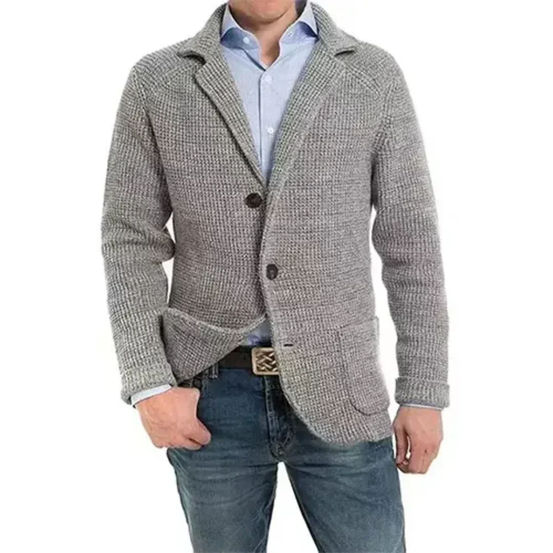Geknöpfte Jacke mit Reverskragen für Herren