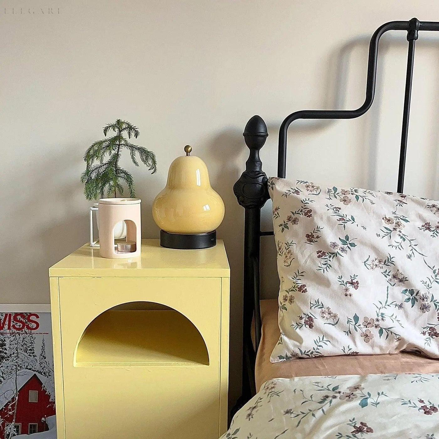 GlowPear – Pæreförmige Touch-Dimmerlampe mit warmem Licht