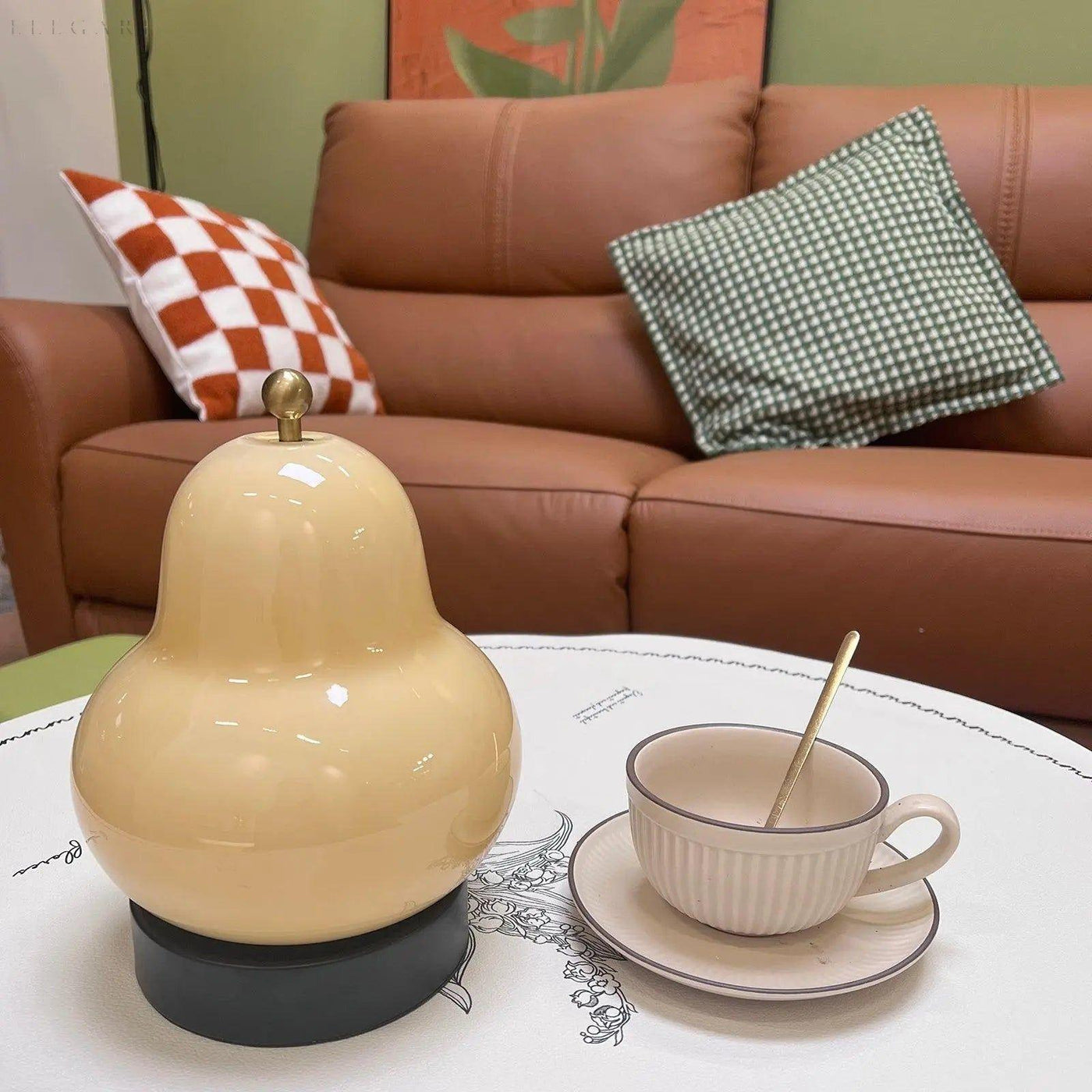 GlowPear – Pæreförmige Touch-Dimmerlampe mit warmem Licht