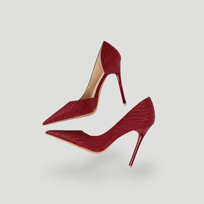 Luxuriöse, elegante, texturierte Pumps für Damen