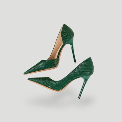 Luxuriöse, elegante, texturierte Pumps für Damen