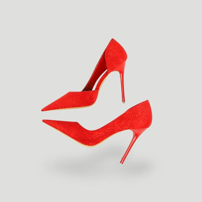Luxuriöse, elegante, texturierte Pumps für Damen