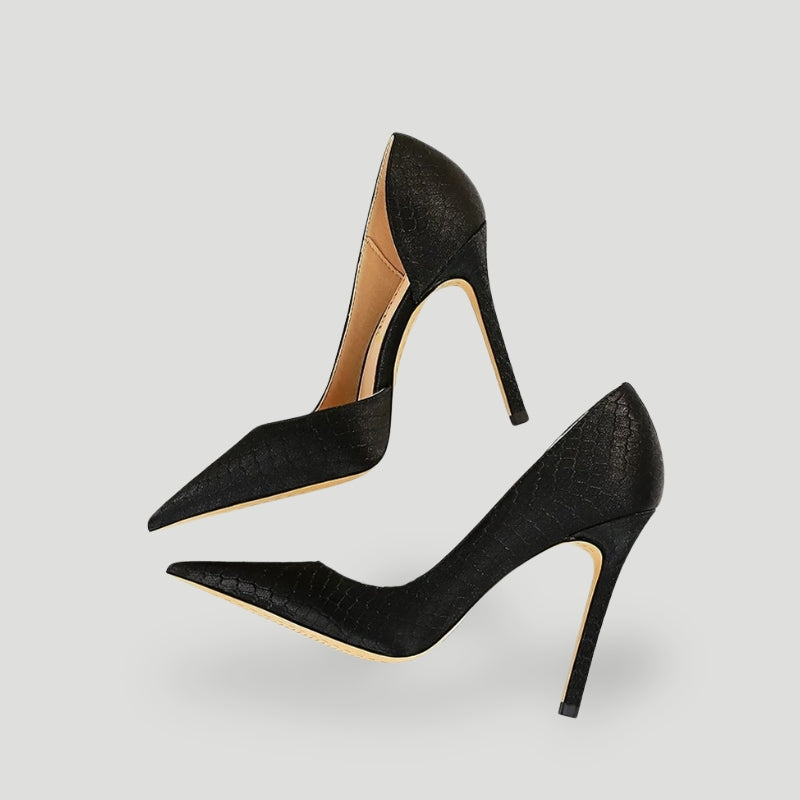 Luxuriöse, elegante, texturierte Pumps für Damen