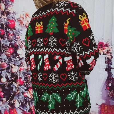 Festliche, gemütliche, lebendige Strickjacke für Damen