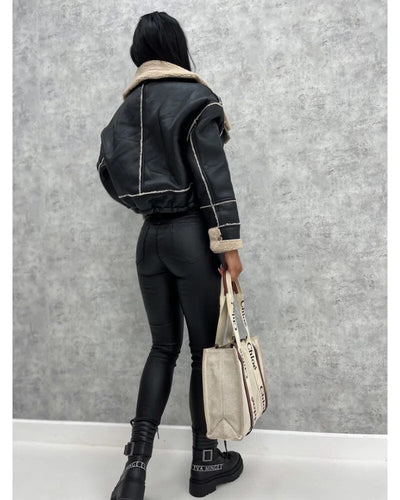 Zara - Luxuriöse Lederjacke