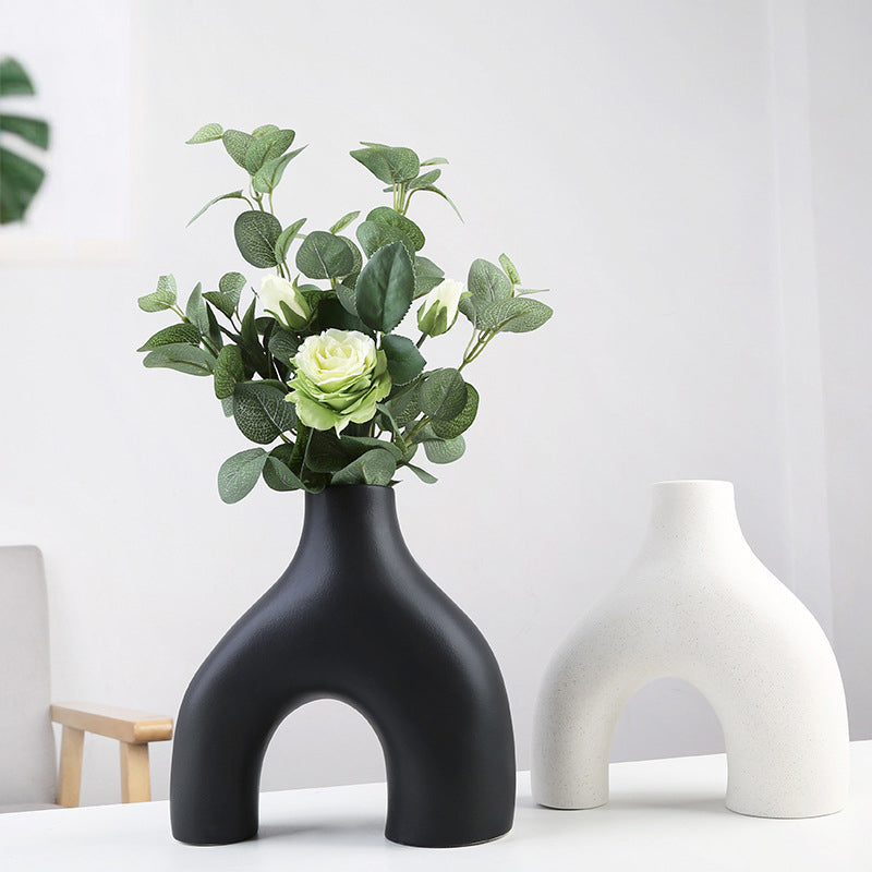 Orbiform Keramikvase – Modernes minimalistisches rundes Design
