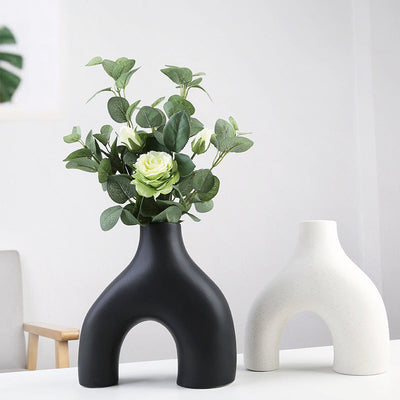 Orbiform Keramikvase – Modernes minimalistisches rundes Design