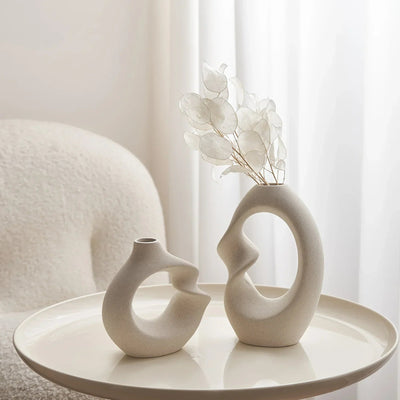 FormaNova Keramikvaseset – Modernes asymmetrisches skulpturales Vase-Set