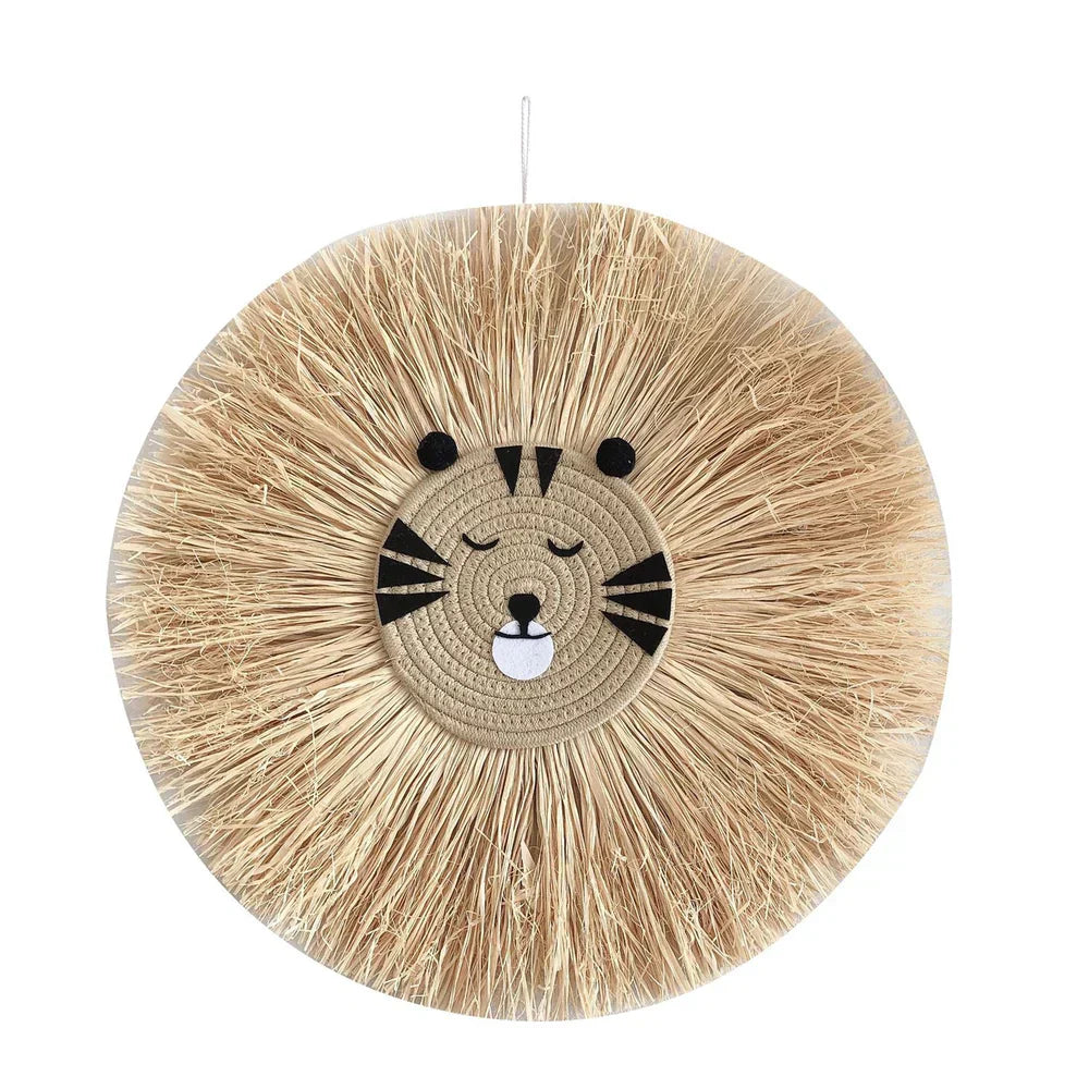 NordicWild Handgewebter Wandteppich – Skandinavisches Tiermotiv