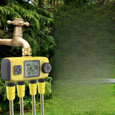 HydroVista - 4-Zonen Digital-Wassersystem mit LCD-Bildschirm und IPX7 Wasserfestes Smart-Ventilsystem