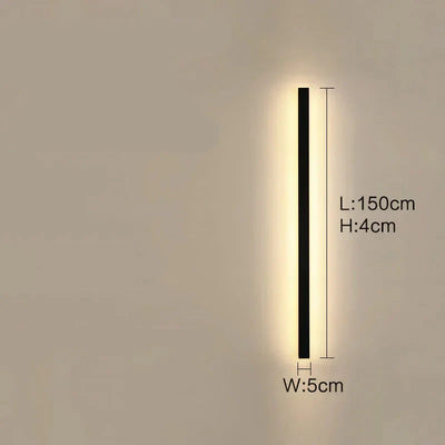 Lunor Moderne Lineare Außenwandleuchte – Metall & Acryl für Terrasse & Eingangsbereich