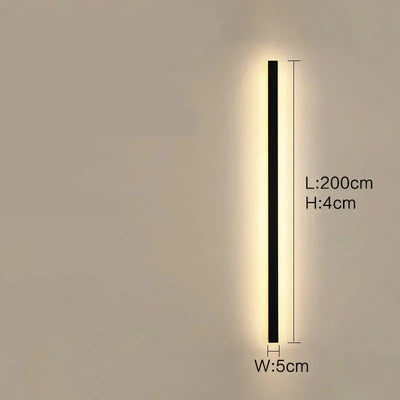Lunor Moderne Lineare Außenwandleuchte – Metall & Acryl für Terrasse & Eingangsbereich