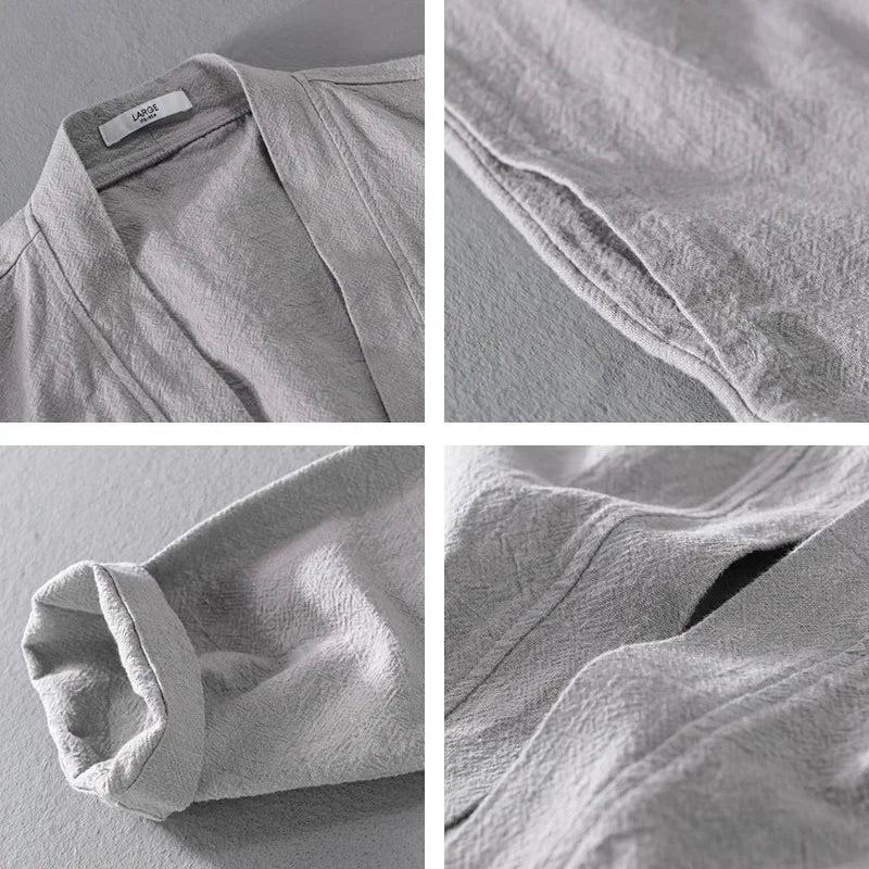 CRISTOPH - LEINEN CARDIGAN