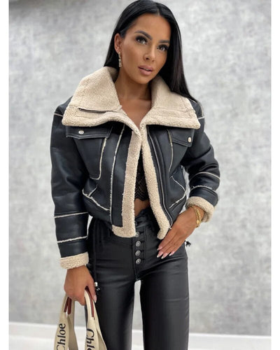 Zara - Luxuriöse Lederjacke