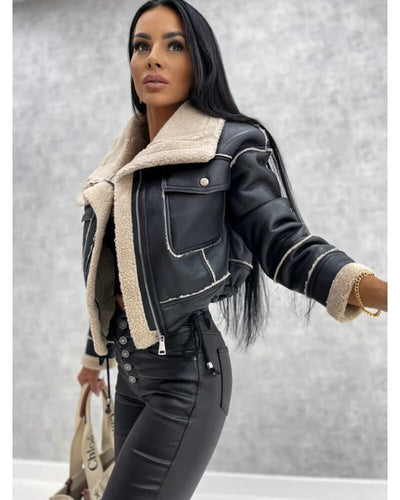 Zara - Luxuriöse Lederjacke